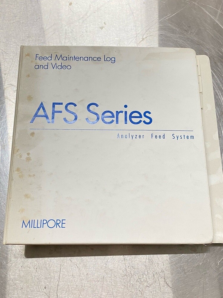 Millipore AFS 300 Analyzer Feed System With VHS - Users Guide / Manual