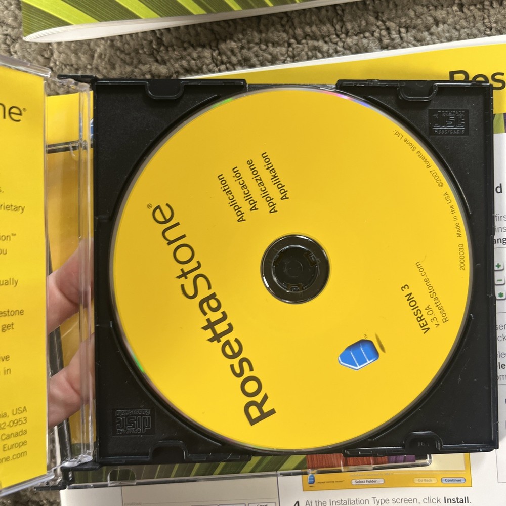 Rosetta Stone Spanish Level 1 Version 3 Complete With Headset