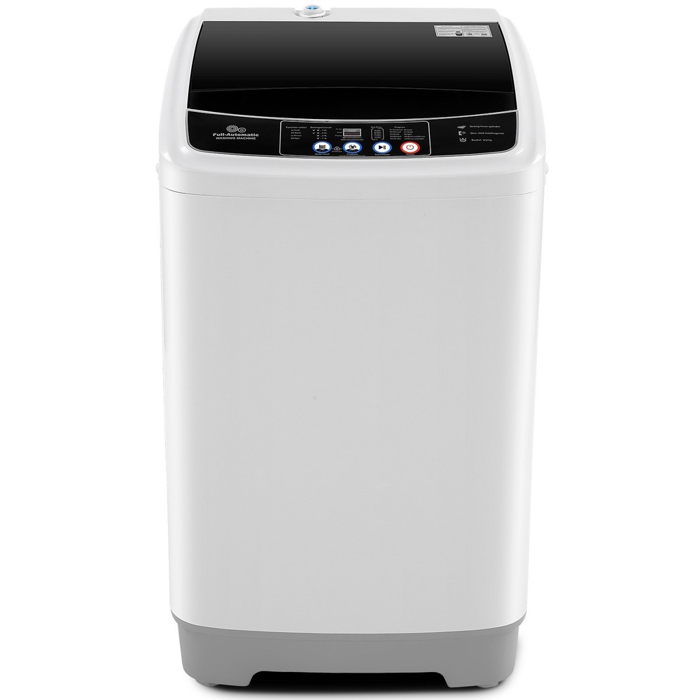 Full Automatic Portable Washing Machine 15.6lbs Washer Dryer Combo w/10 Programs