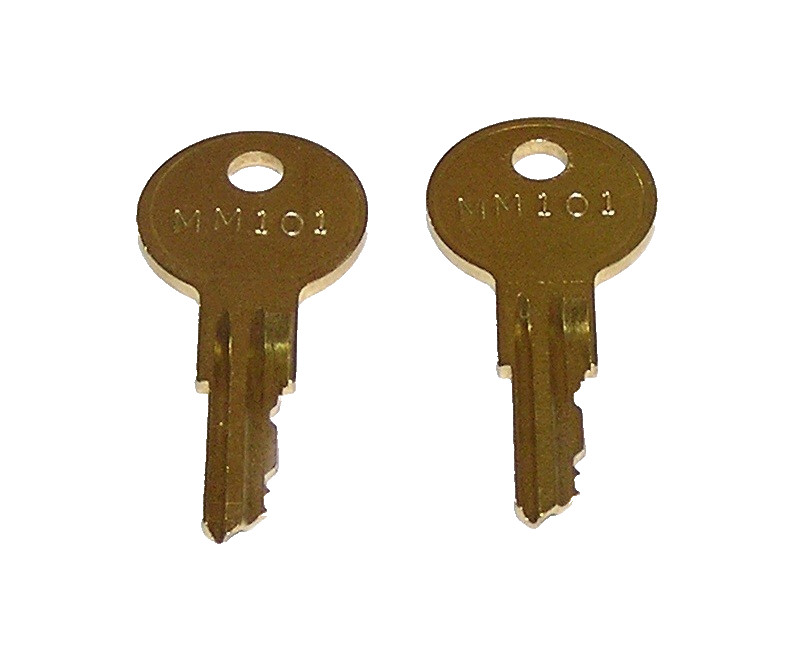 2 - MM101 Replacement Keys fit Faraday Fire Alarm Panel Pull Stations