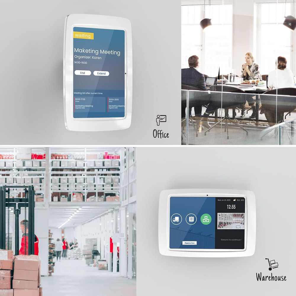 Tablet Wall Mount Lockable Tiltable anti Theft Security - Compatible with 10.9"