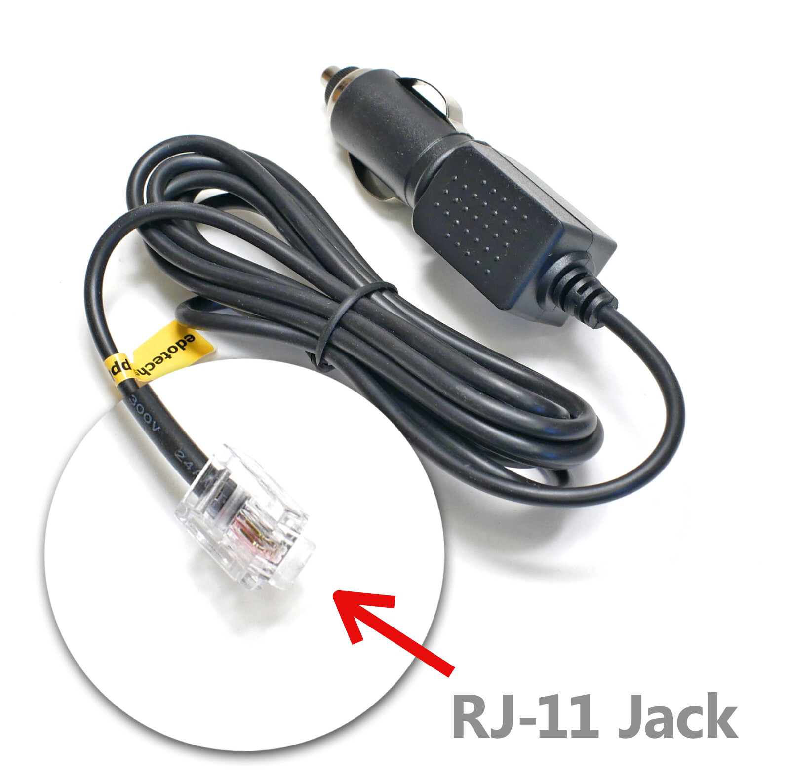 12V Car Power Cord for Valentine One V1 Gen 2 Radar Laser Detector RJ11 6.5 Ft