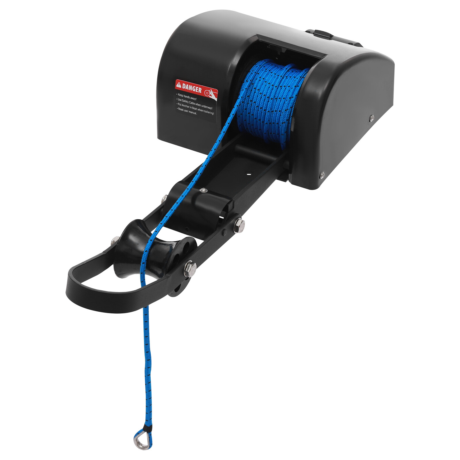 35LBS electric anchor winch Boat Marine Winch with remote control&Anchor Roller