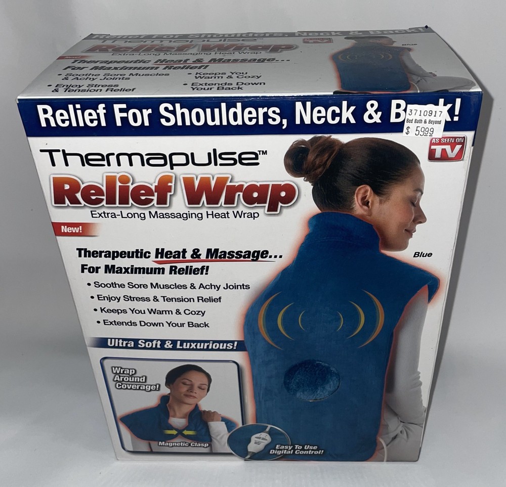 Thermapulse Relief Vibrating Massage Wrap - Blue