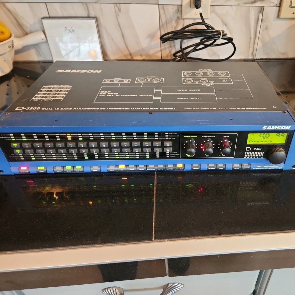 SAMSON D-3500 🌈RaRe🌈 Parametric Equalizer/feedback management system