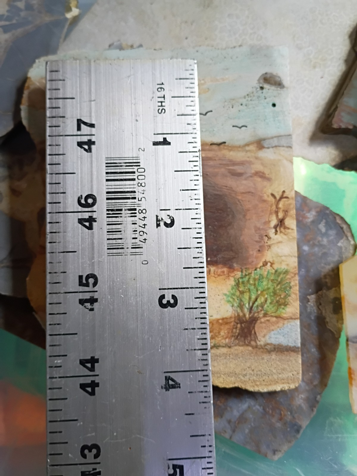 Picture Jasper Slabs Hand Painted