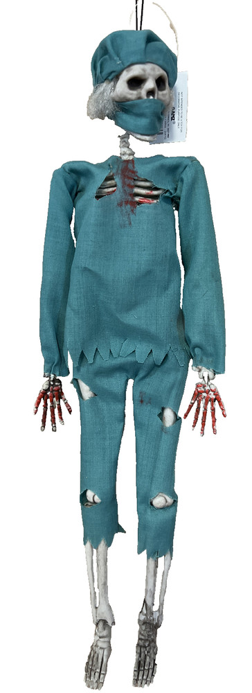 Surgeon Skeleton for Halloween by Ganz - 17"  EUC