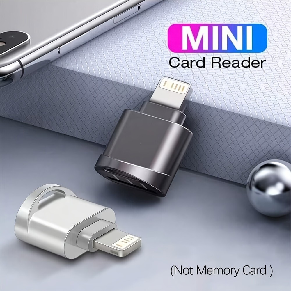 SD TF Mini Card Reader for iPhone for iPad Connection External Expansion Memory