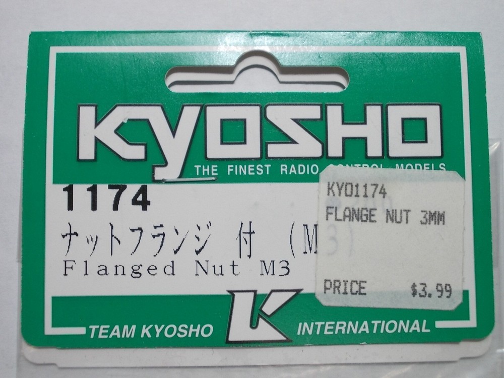 1174 Flanged Nut (M3) - Kyosho Vintage Hardware