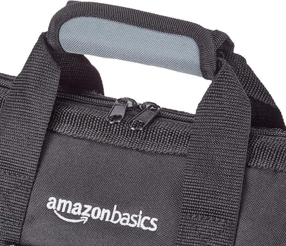 Amazon Basics Durable Wear-Resistant Base, Tool Small Standard Bag with Strap, 1