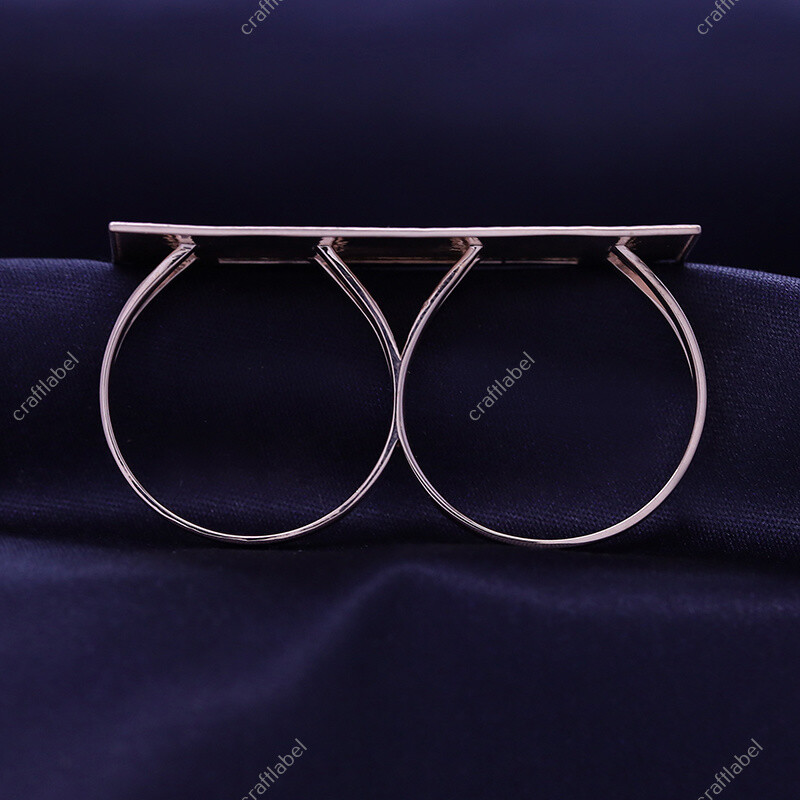 Two Finger Rectangular Last Supper Atlas Men's Ring Solid 925 Sterling Silver