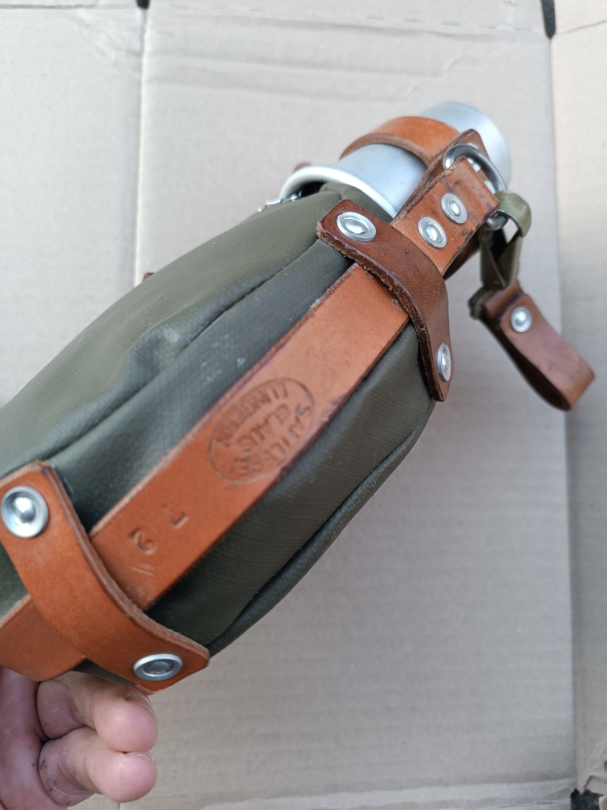 Original Swiss Medic WATER BOTTLE Canteen Flask aluminum 1972