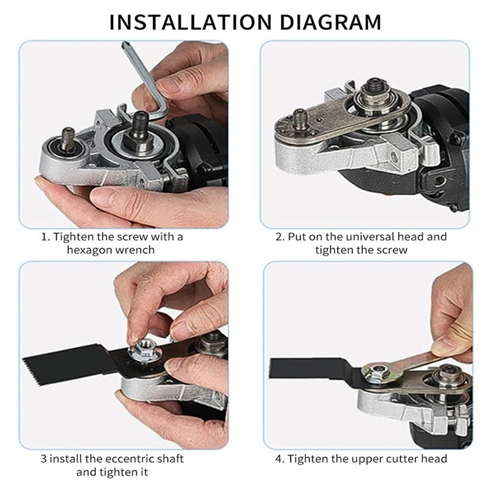 Angle Grinder Converter Tungsten Steel Multifunctional Oscillating Tool Adapter