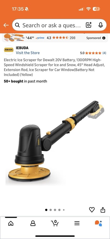 Cordless Electric Handheld Ice Scraper For Car Window