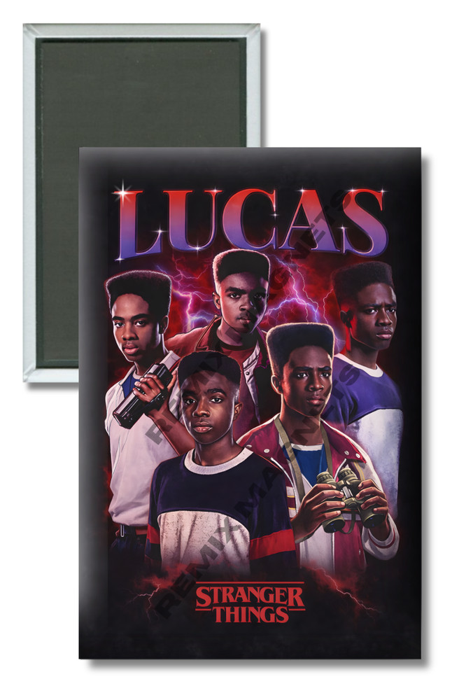 Stranger Things Lucas Sinclair Caleb McLaughlin  2" x 3" Refrigerator Magnet