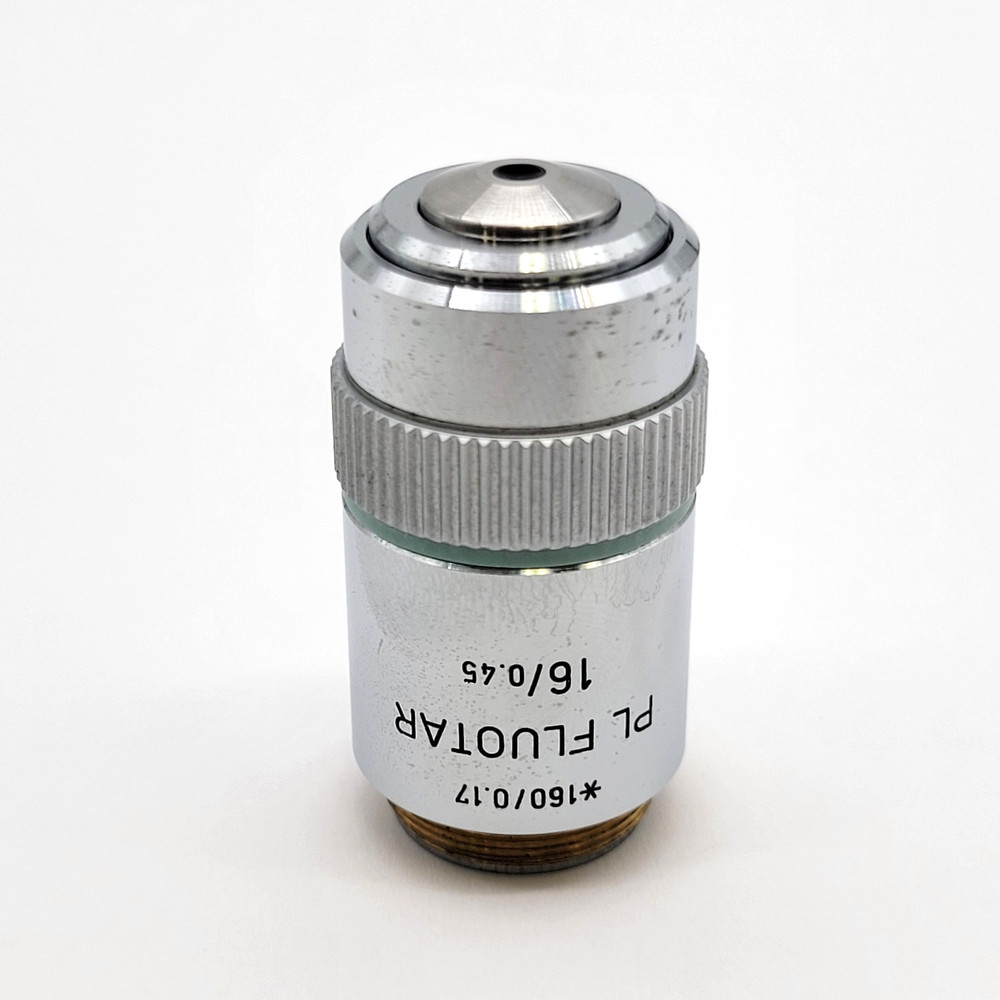 Leitz Microscope Objective PL Fluotar 16x  160/0.17  519874