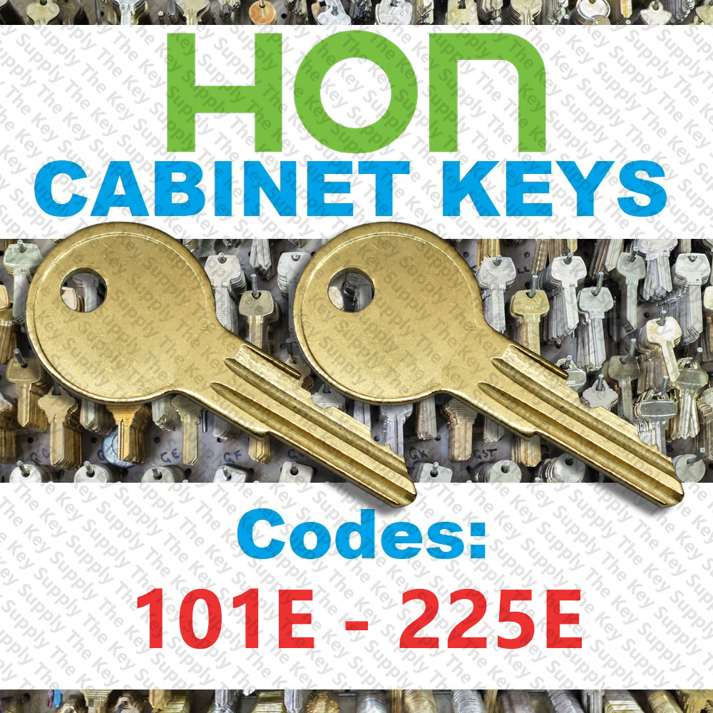 ( 2 pack) Two Hon Desk & File Cabinet keys / Select key code / Series 101E-225E