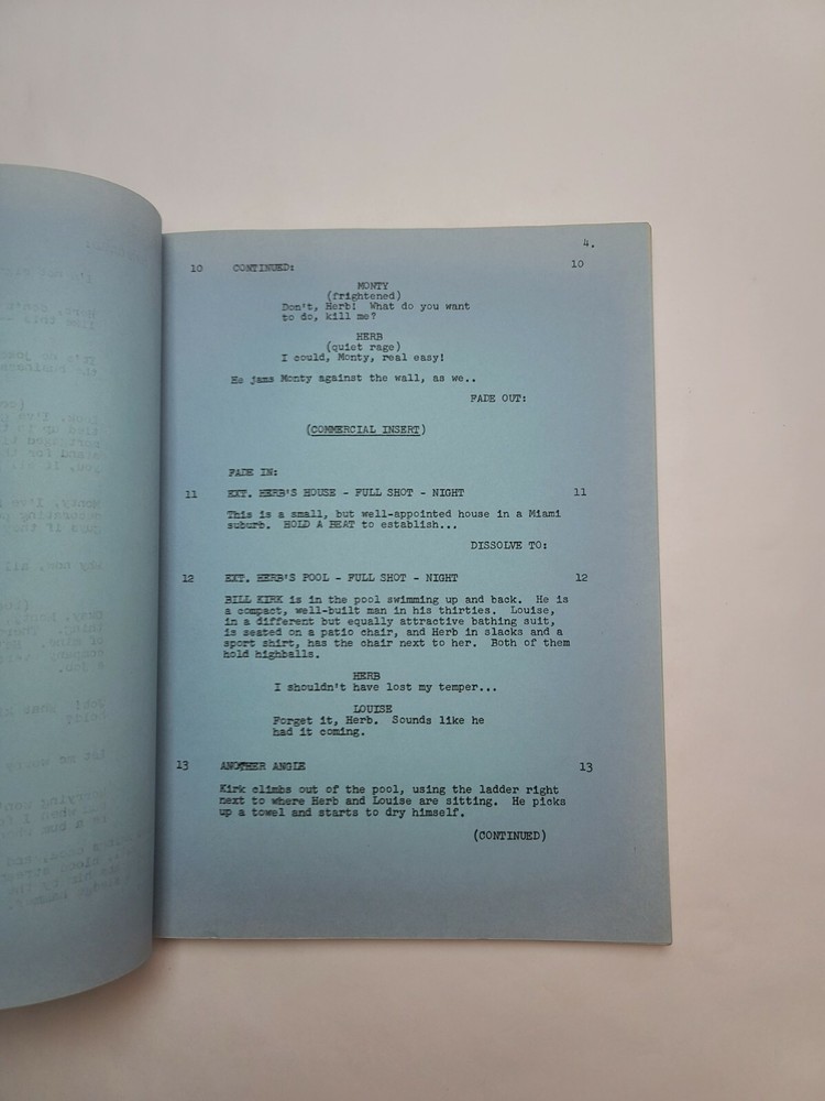 MICHAEL SHAYNE / Leonard Heideman 1961 TV Script "The Body Beautiful"