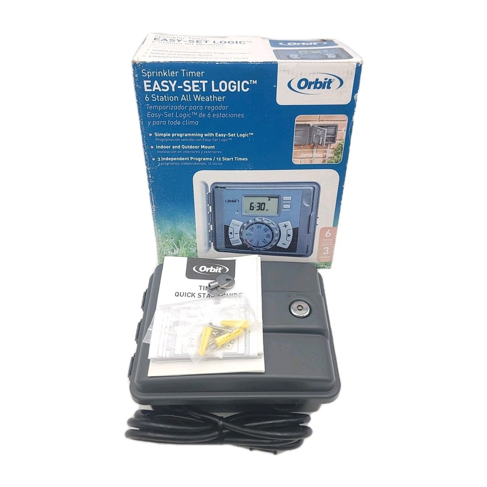 Orbit 6-Station Easy-Set logic Indoor/Outdoor Sprinkler Controller Timer 29867