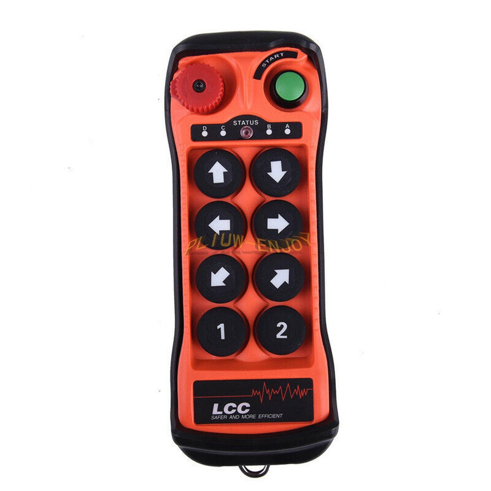 8 Silicone Buttons Hoist Crane Remote Radio Wireless Industrial Controller AC DC