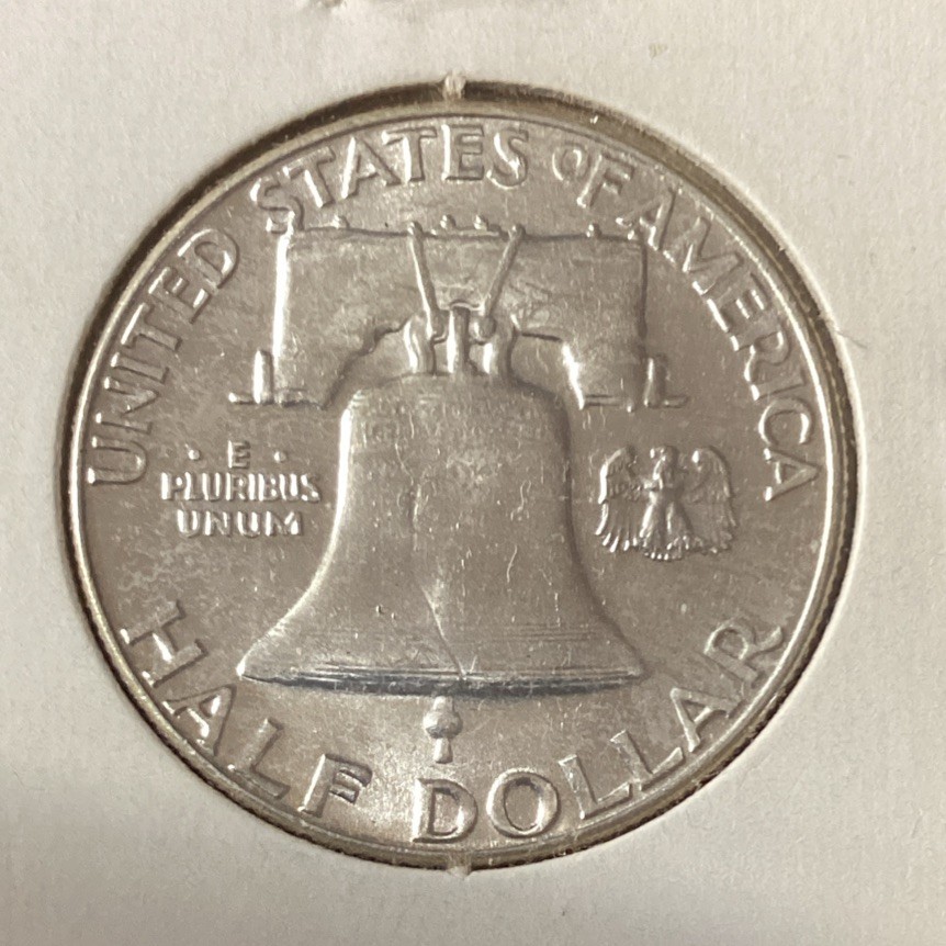1959 Franklin SILVER Half Dollar Uncirculated