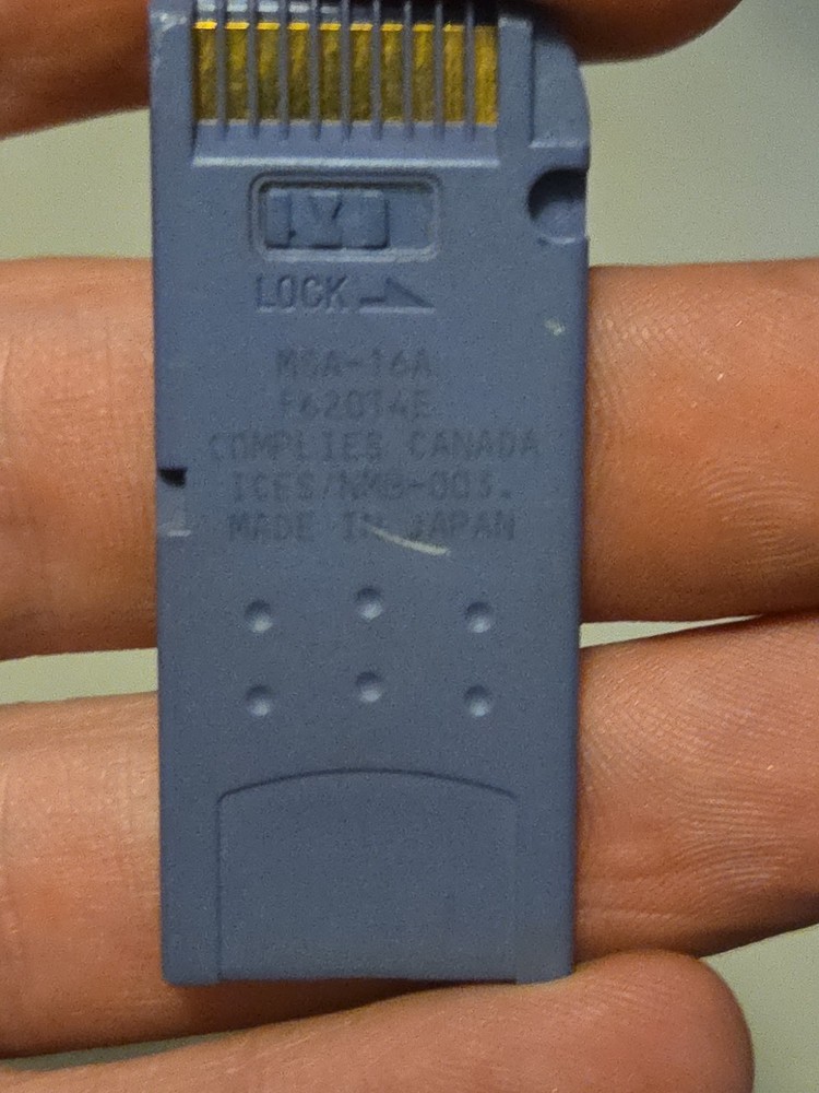 SONY 16GB MEMORY STICK MSA-16A. PRE-OWNED