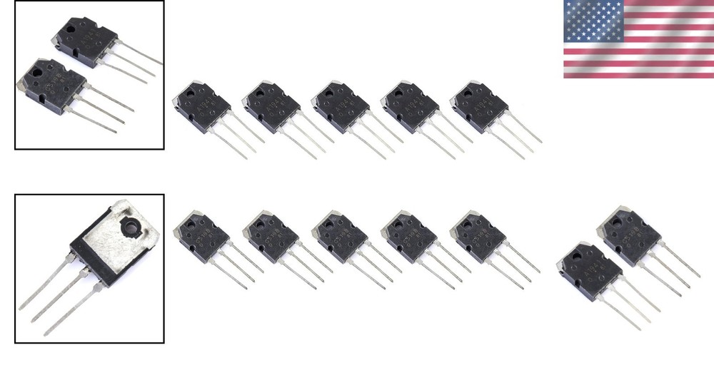 2SC5198 & 2SA1941 Complementary Transistor Set - 140V 10A Power Amplifiers