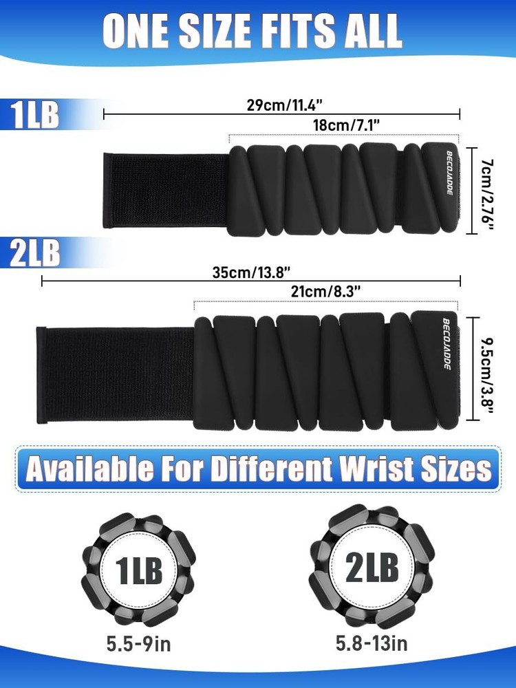 Wrist Ankle Weights Adjustable Training Intensity for Strength Training Walki...