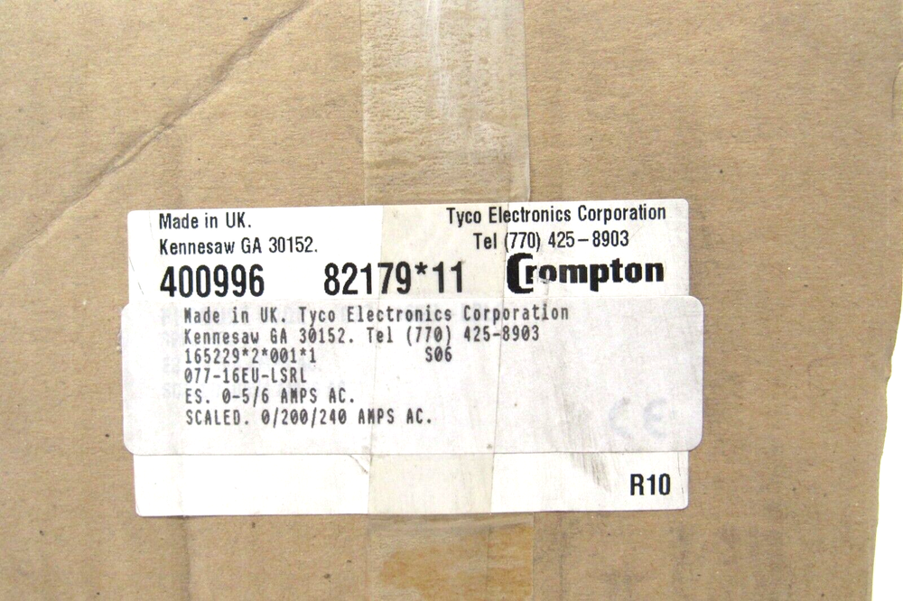 NEW CROMPTON 077-16EU-LSRL PANEL METER 07716EULSRL