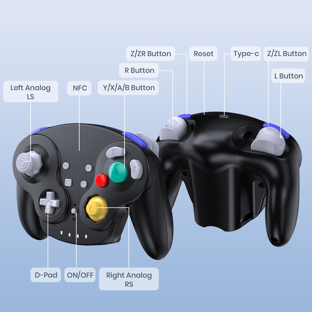 Wireless Switch Controller Pro for Nintendo Switch/Lite/Steam PC Motion Control