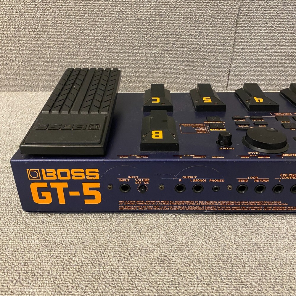 Boss GT-5 Multi Effects Guitar Processor Pedal MIJ Tested Working Used Fm Japan
