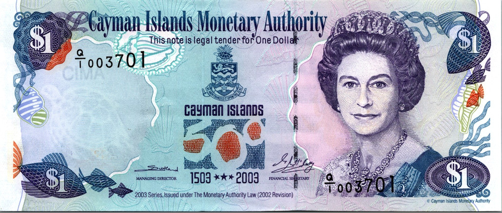 Cayman Islands $1 2003 Pick # 30a UNC