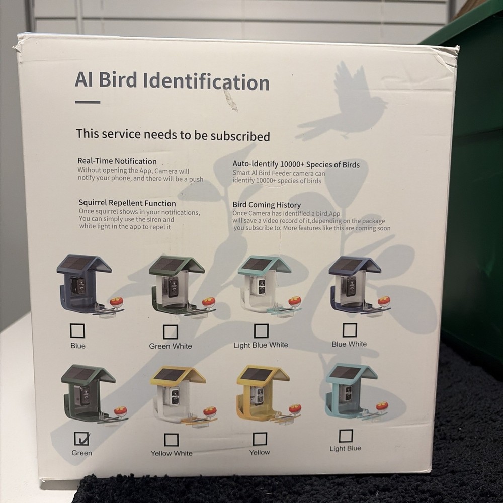Only fly Bird Feeder Camera Solar Power