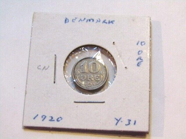 Denmark 1920 10 Ore Coin