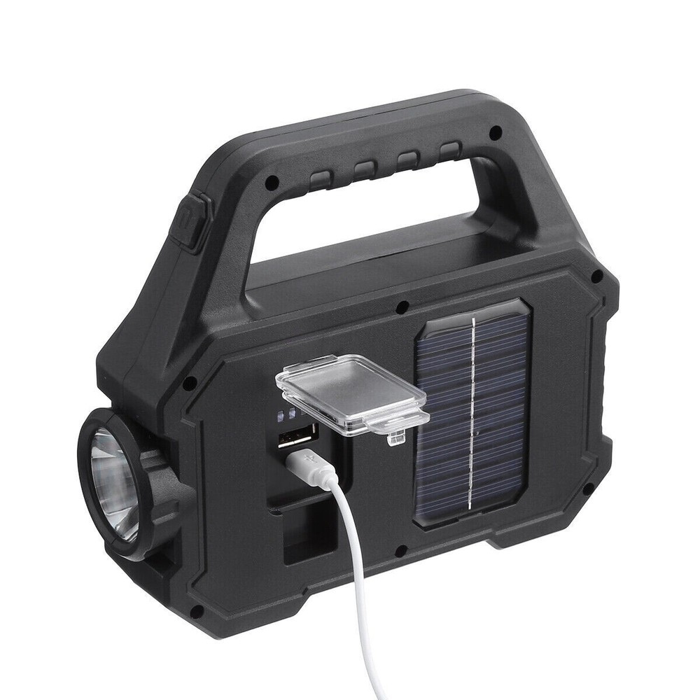 Solar Power LED Camping Lamp Flashlight Tent Light Lantern Rechargeable Battery