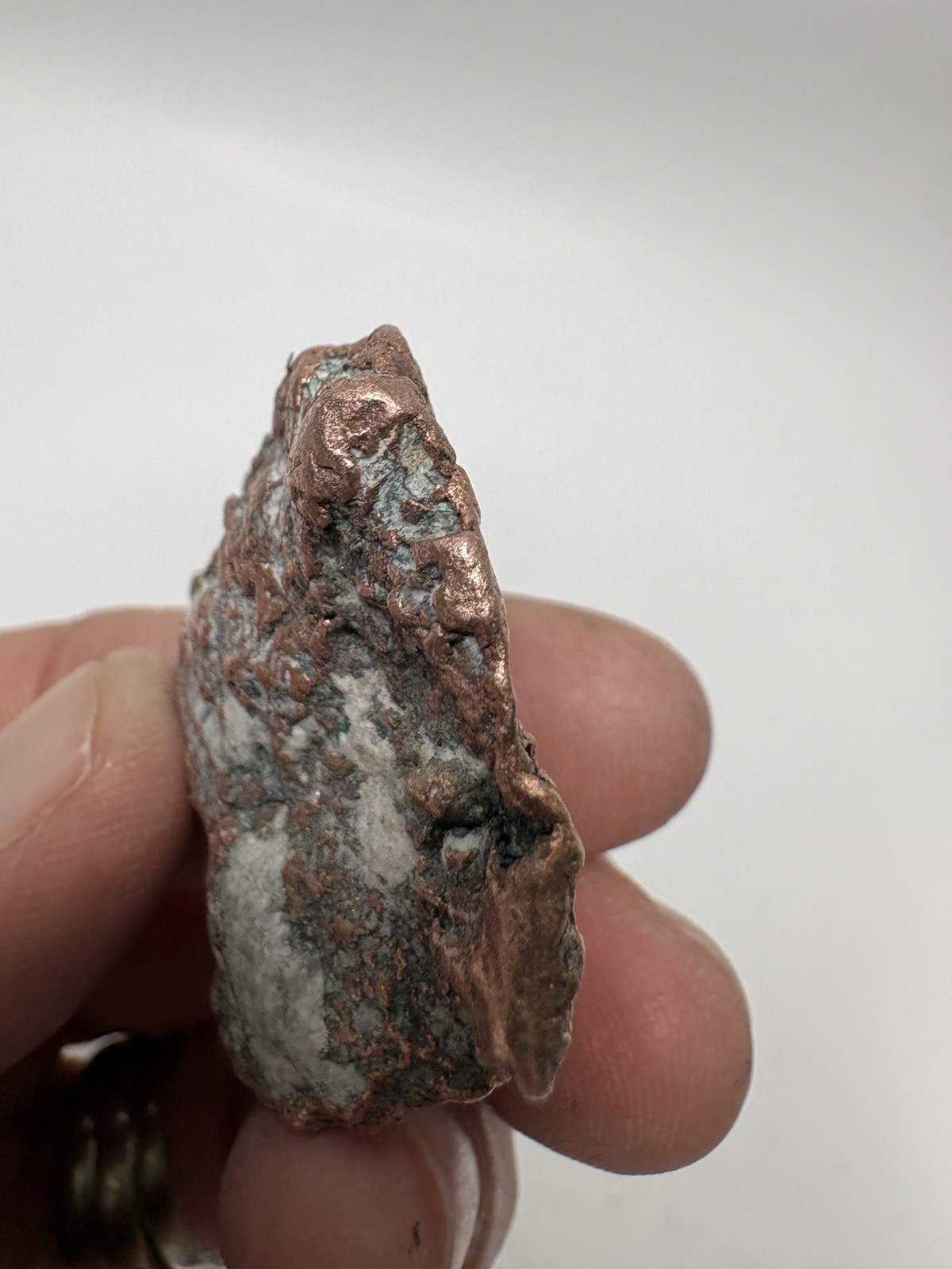 Pure Copper Rock Nugget Native Mineral Display Jewelry Specimen Upper Michigan
