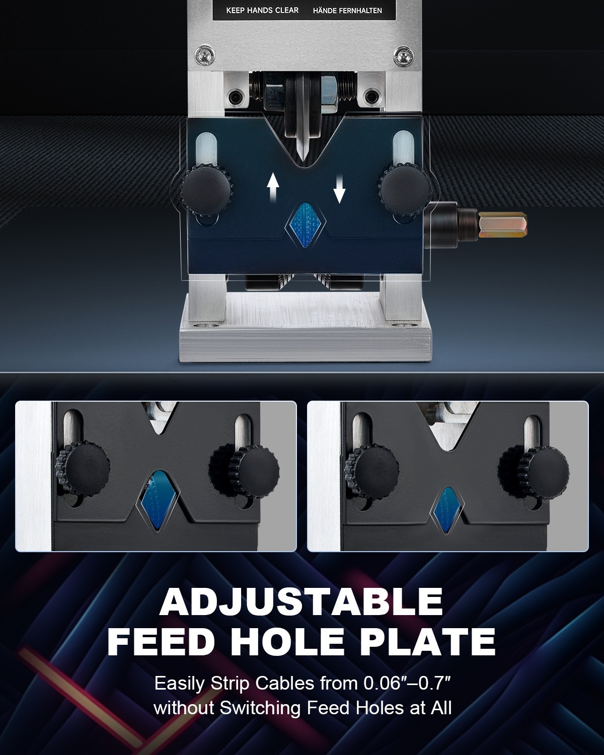 Secondhand 0.06"-1"Manual Wire Stripper Machine, Copper Wire Stripper