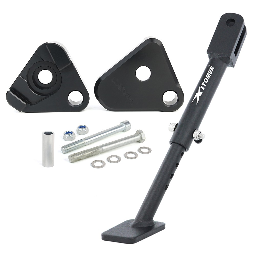Fit For Yamaha YZF-R3 2015-2025 Adjustable Kickstand & Suspension Lowering Link