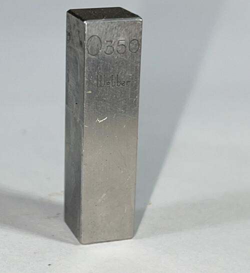 .350 Starrett-Webber Gage Block Used