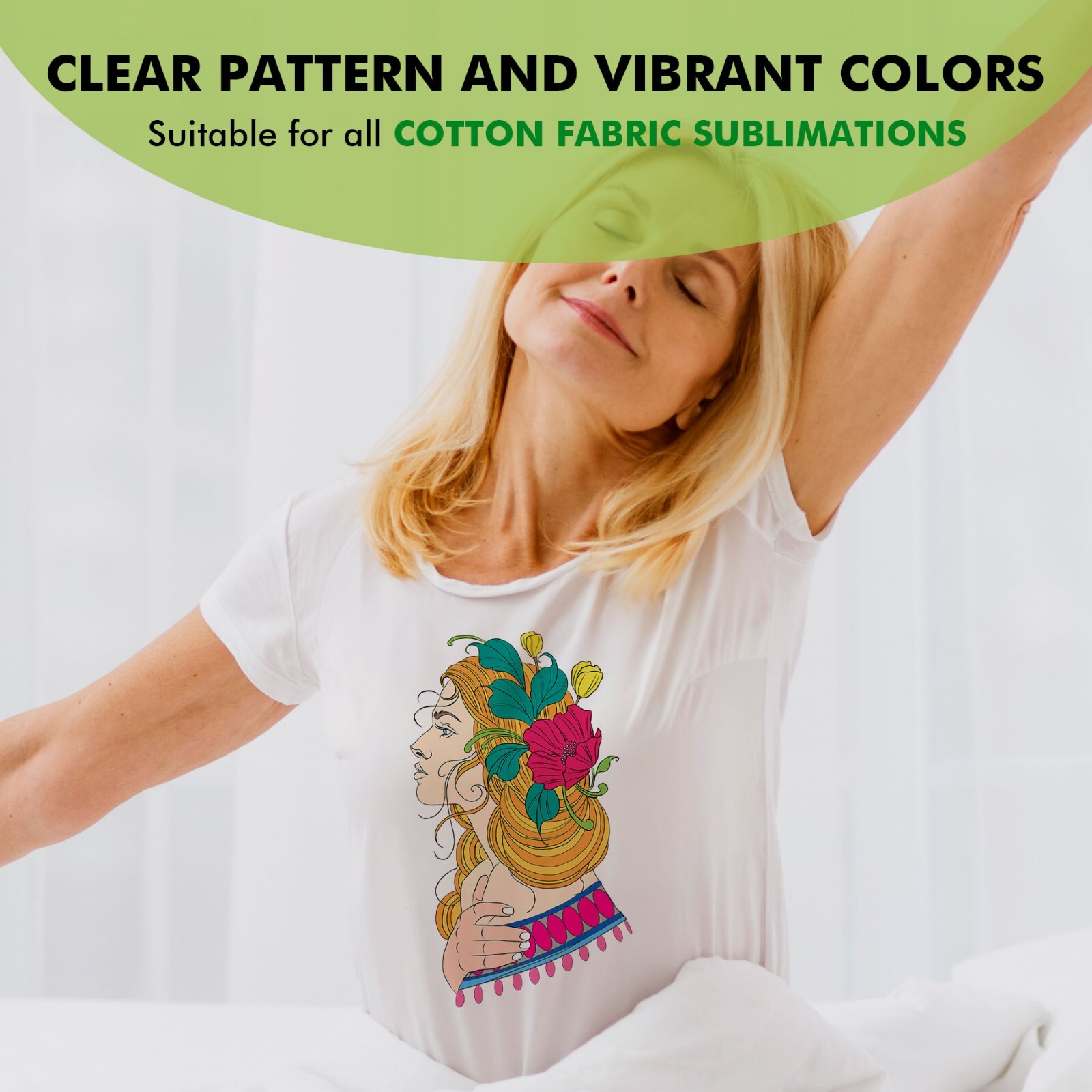 A-SUB Sublimation HTV for Light Cotton 12"x10FT-30FT Clear Matte HTV Vinyl Roll