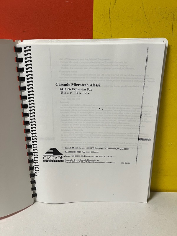 Cascade Microtech ECX-56 ECX-56 Expansion Box User Guide