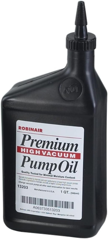 High Viscosity Vacuum Pump Oil - 1 Quart Bottle, Engineered for Durability