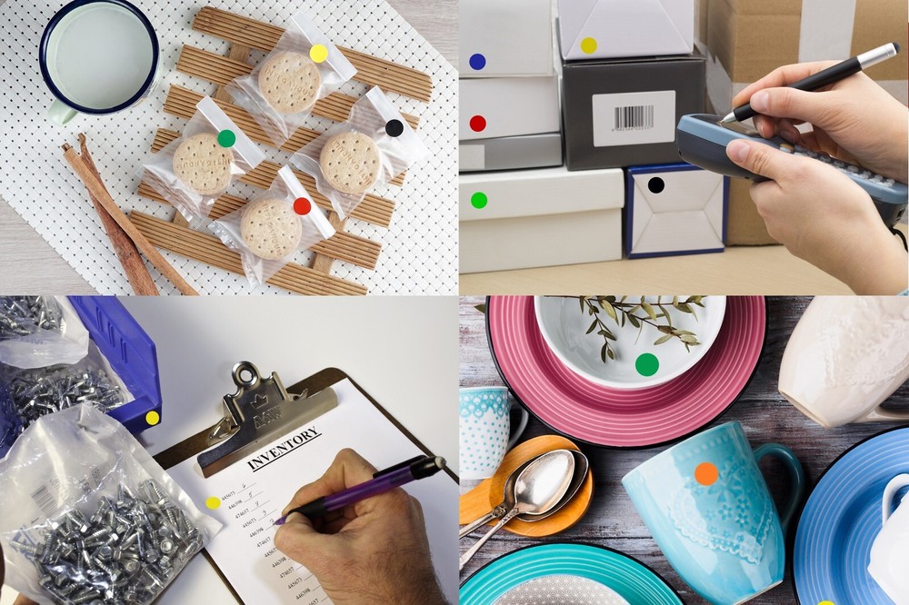 Round Dot Removable Stickers 15mm Assorted Color Coding Circle ~ 5/8 Inch Labels