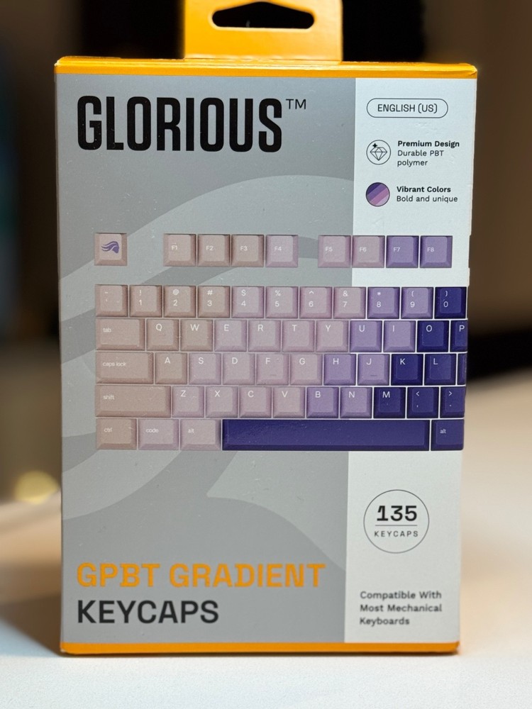 Glorious - GPBT Gradient Universal Keycap Set Compatible with Most 100% 85% 8...