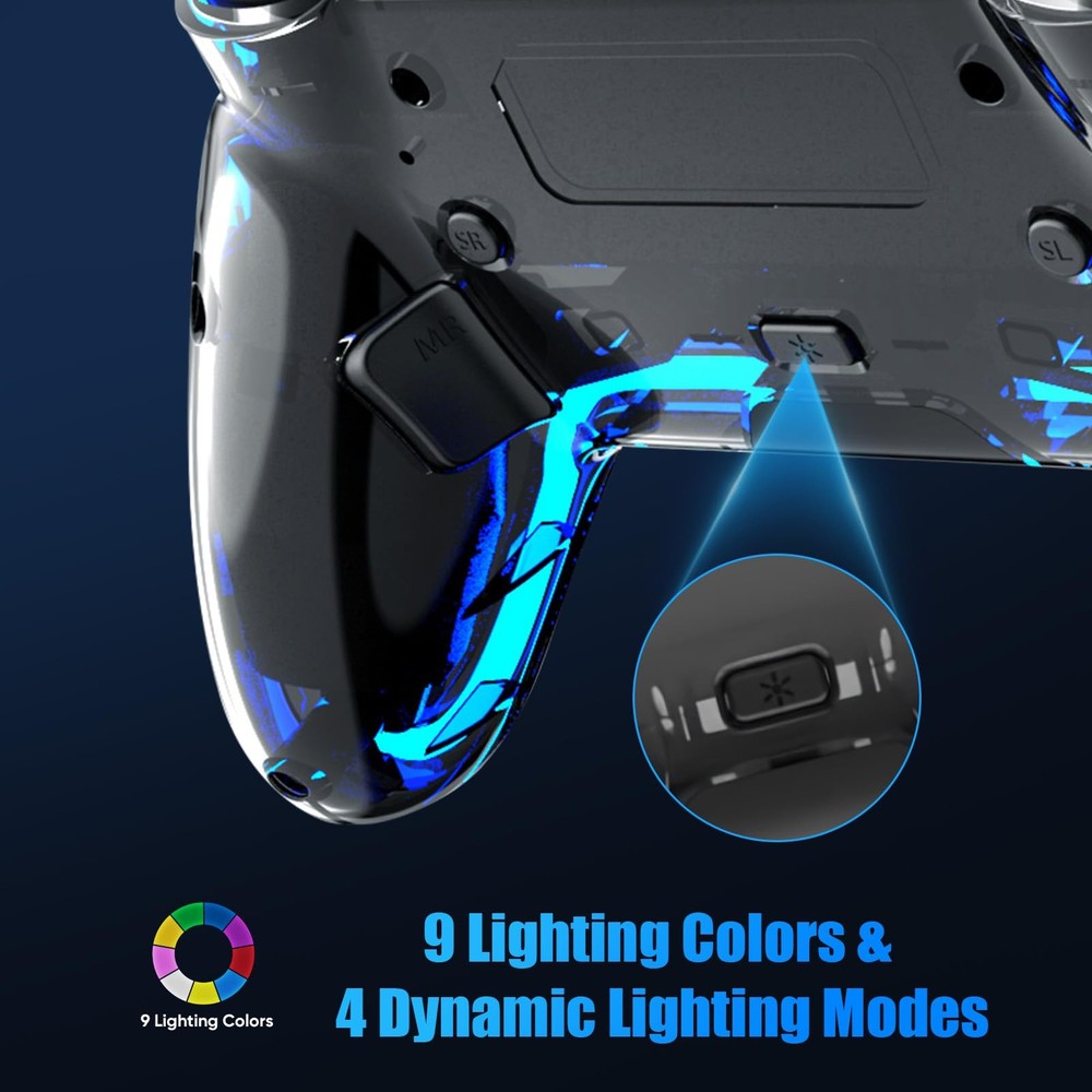 Wireless Controller for PS5, Pro/Slim/MAC/Steam Deck/PC, Hall Effect Joystick...