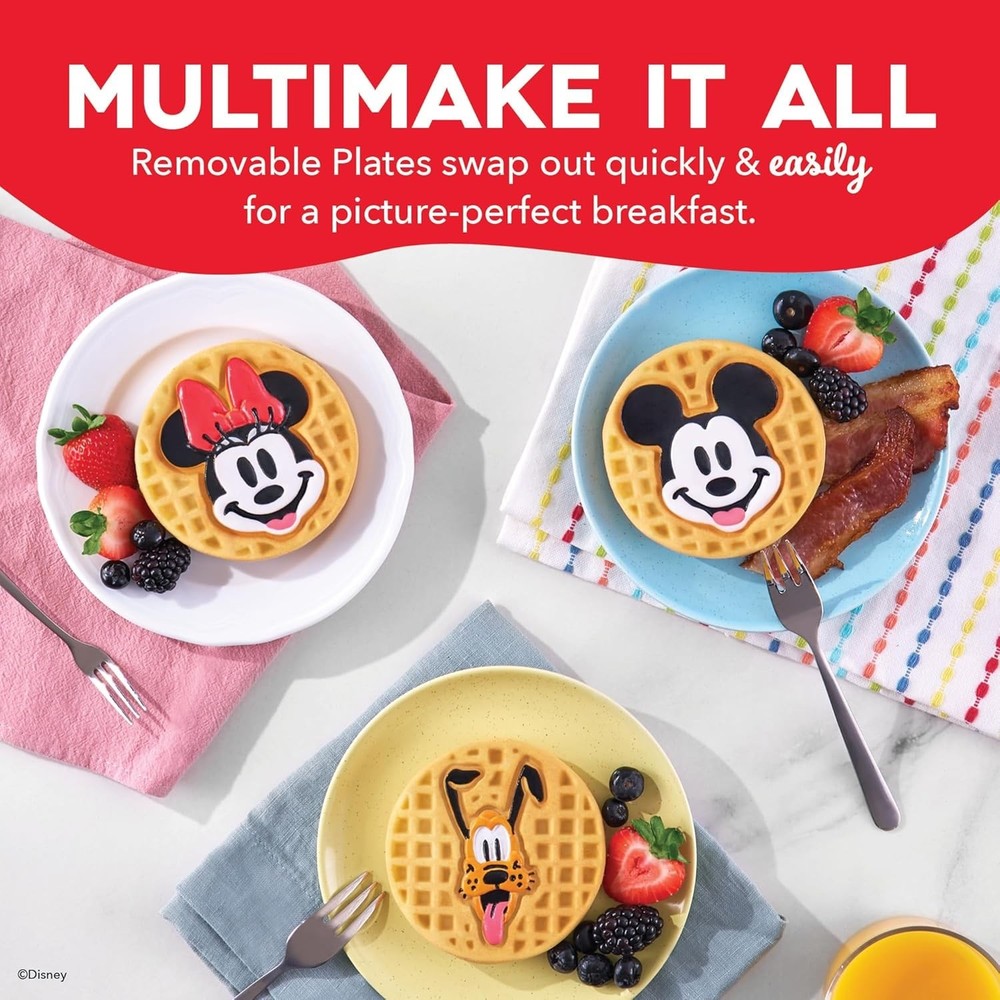 Disney | MultiMaker Mini Maker System - Electric Waffle Maker & Swappable Pla...