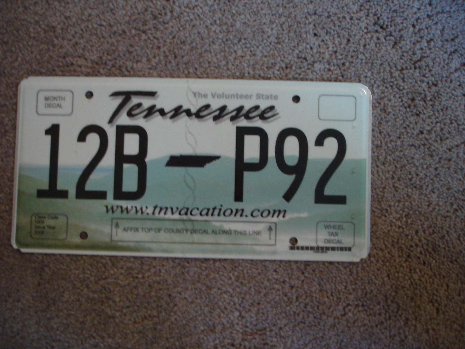 TENNESSEE TN VACATION  #    LICENSE PLATE BUY ALL STATES HERE FREE SHIPPING