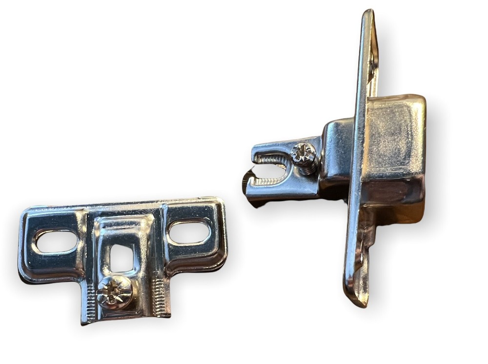 20 Pack Face Frame Hinge w/o Dowel w/ Plate - Nickel
