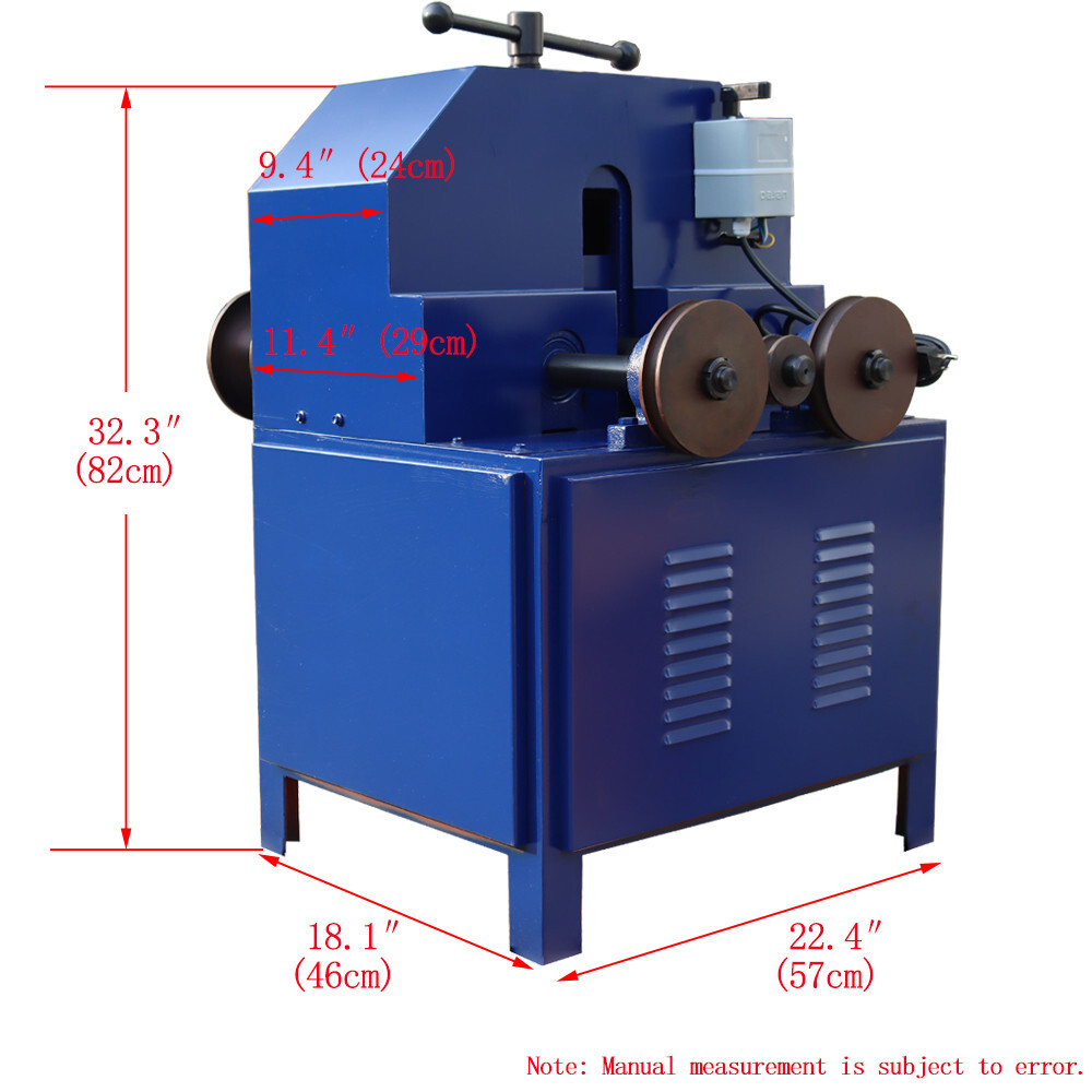 Multi-Function Rolling Pipe Bending Machine W/Round&Square 9 Dies 2HP/1.5KW 110V