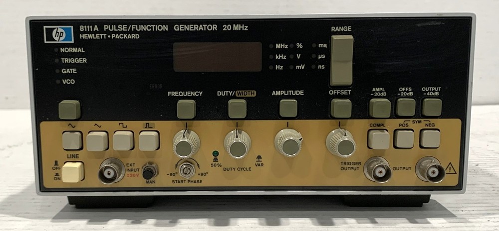Hewlett Packard HP 8111A Pulse/Function Generator 20MHz Tested